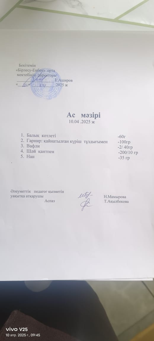 Ас мәзірі 10-сәуір